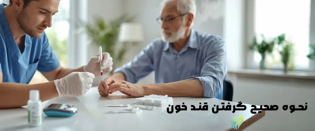 نحوه صحیح گرفتن قند خون در منزل